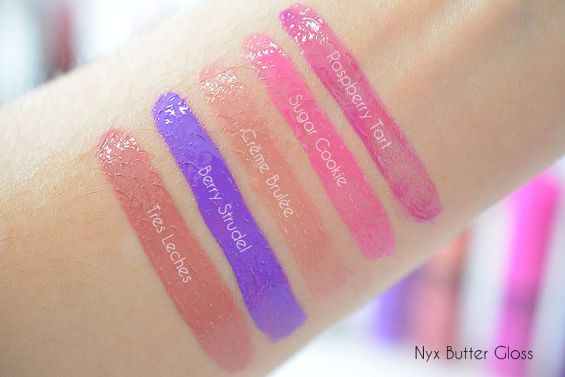 butter gloss nyx swatch