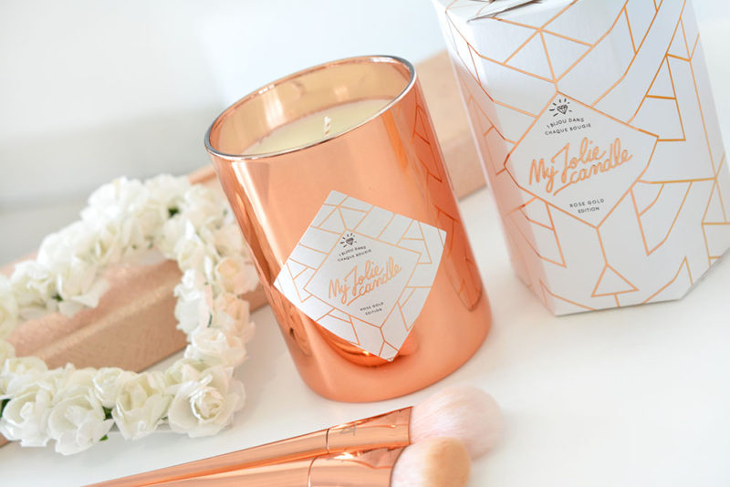 my jolie candle rose gold edition